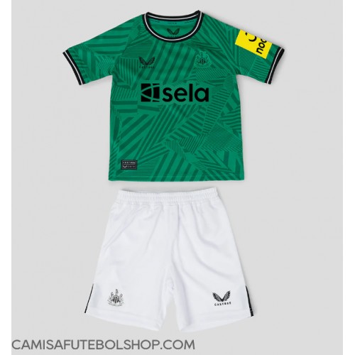 Camisa de time de futebol Newcastle United Replicas 2º Equipamento Infantil 2023-24 Manga Curta (+ Calças curtas)